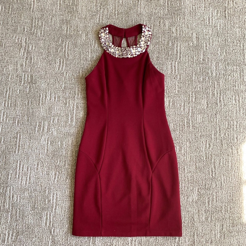 Red Body Con Dress